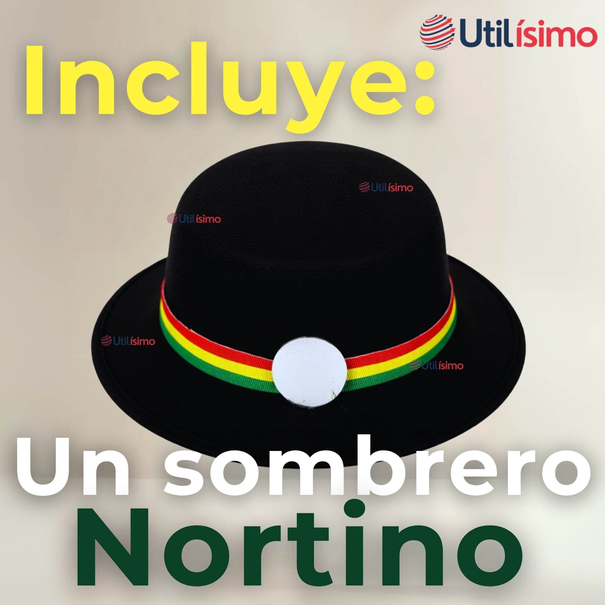 SOMBRERO NORTINO NIÑA FIESTAS PATRIAS NEGRO BAILE DANZAS - 4