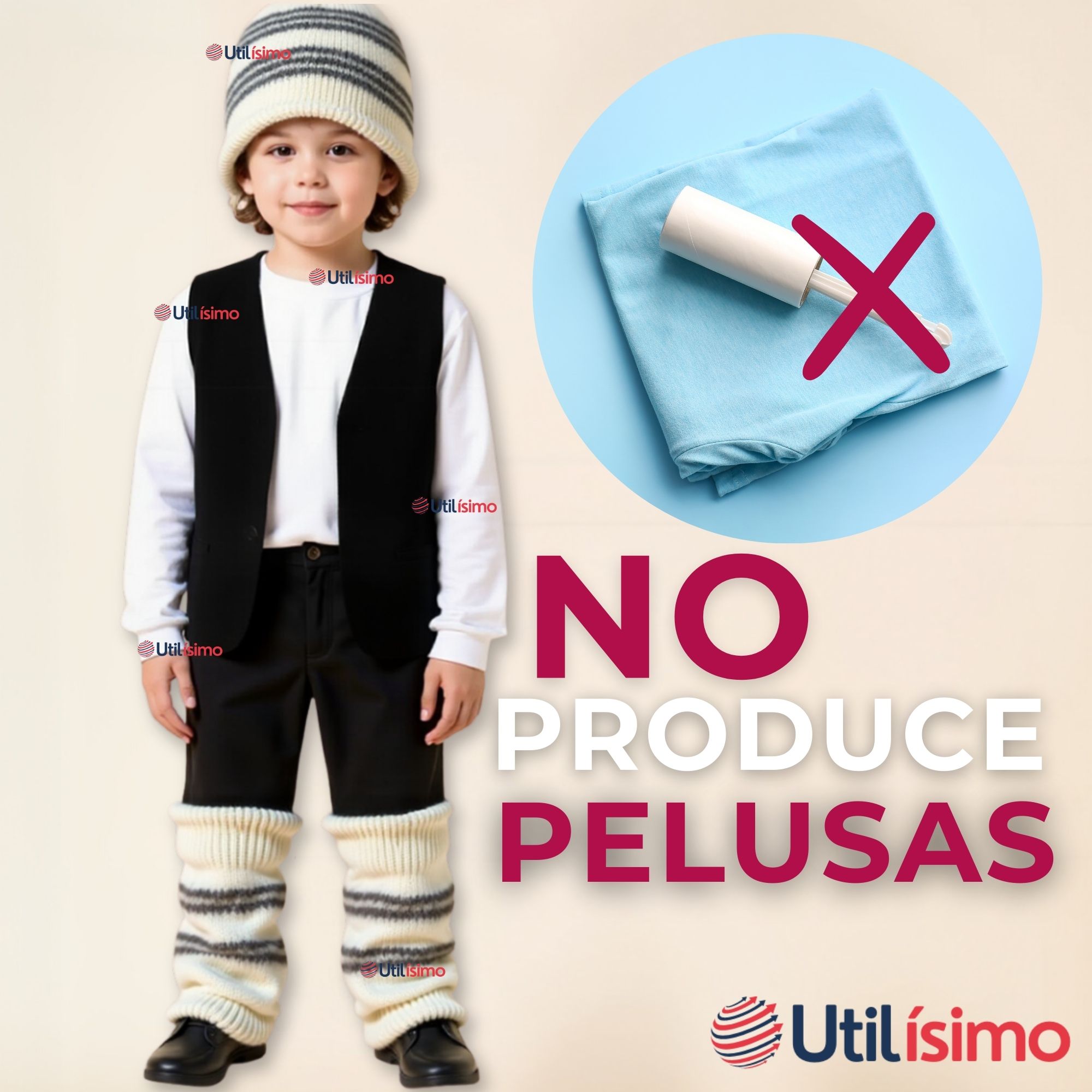 TRAJE CHILOTE GORRO+CHALECO+POLAINAS NIÑO - 9