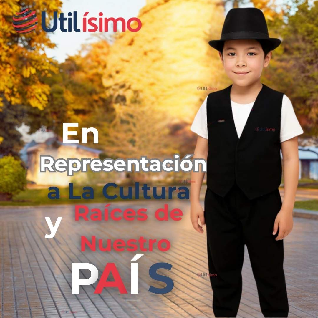 PACK 3 CHALECO BOLERO NORTINO NIÑO JUVENIL FIESTAS PATRIAS NEGRO - 6