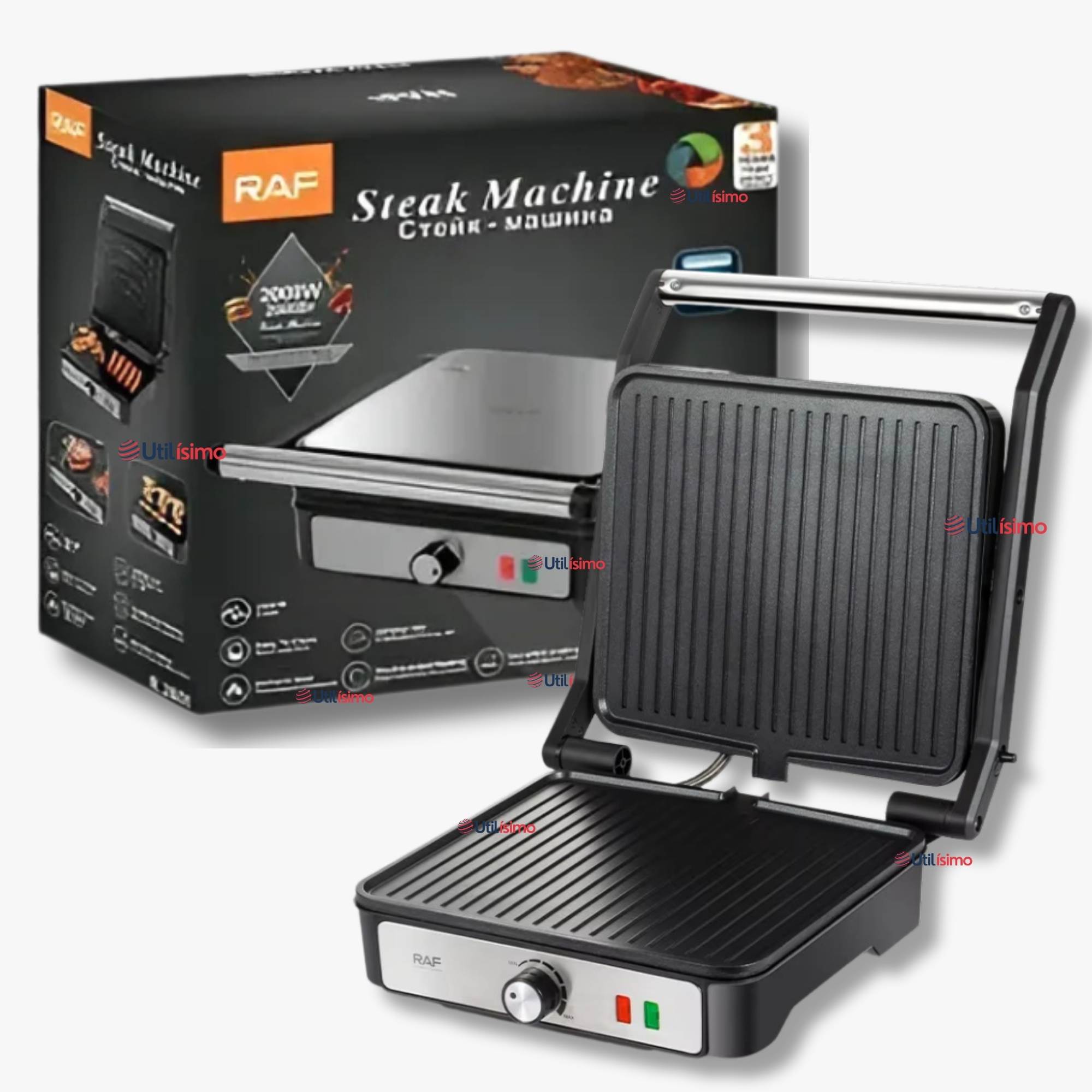 PLANCHA PARRILLERA ELÉCTRICA 2000W ASADORA DOBLE CARA ANTIADHERENTE - 1