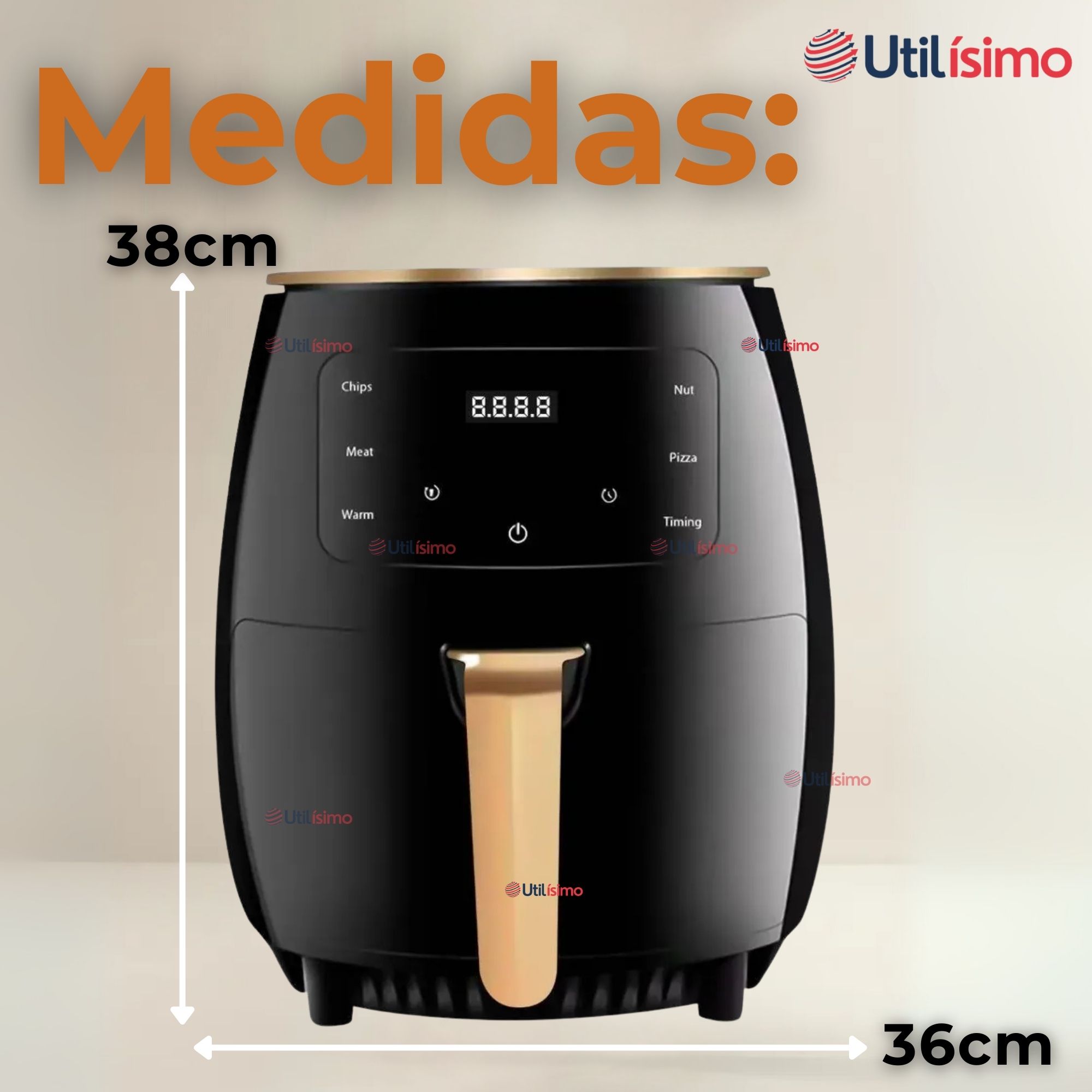 FREIDORA DE AIRE DIGITAL 6 LITROS 2400W AIR FRYER PREMIUM - 4