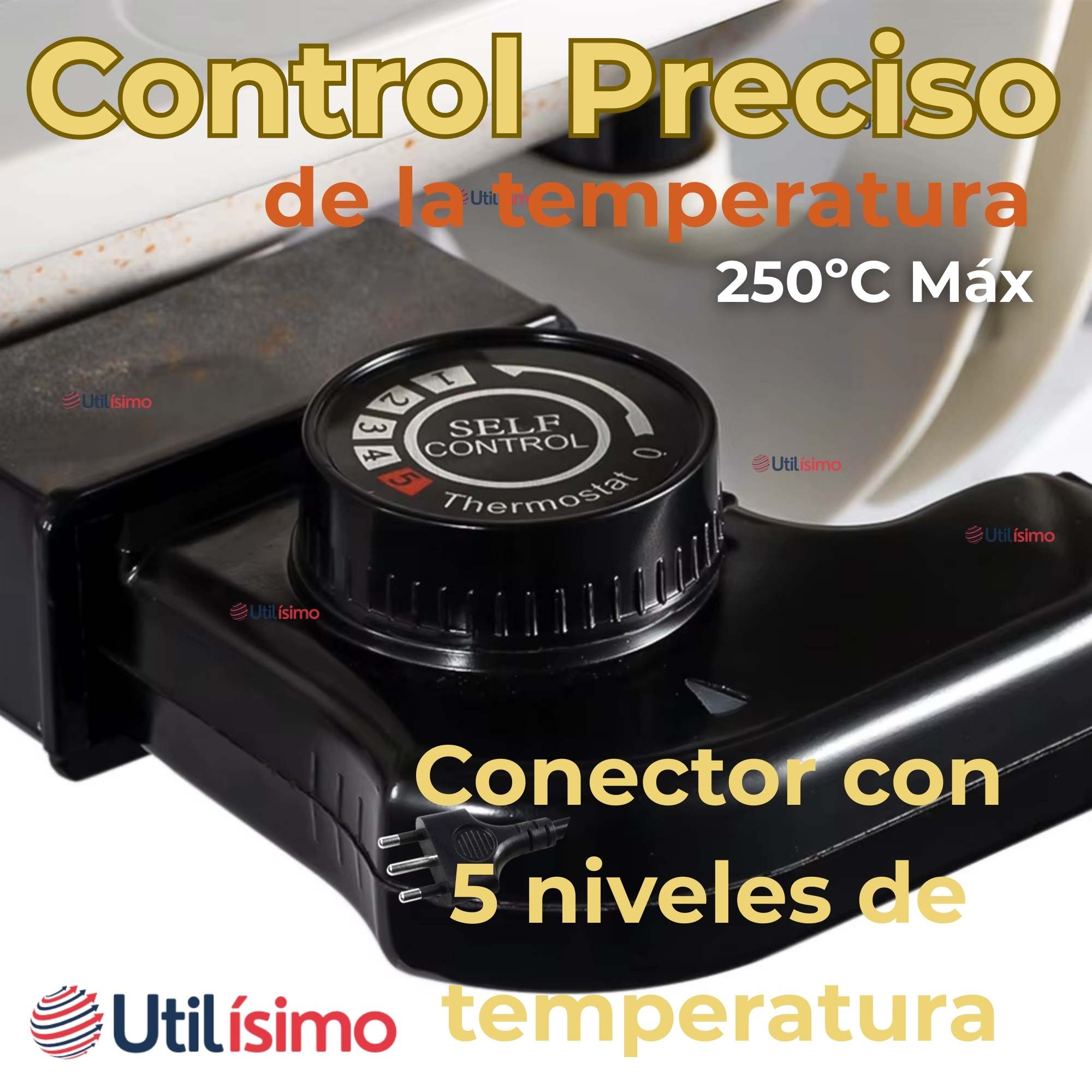 SARTEN ELÉCTRICO ANTIADHERENTE MULTIFUNCIONAL 5 LITROS 1200W DE POTENCIA - 7