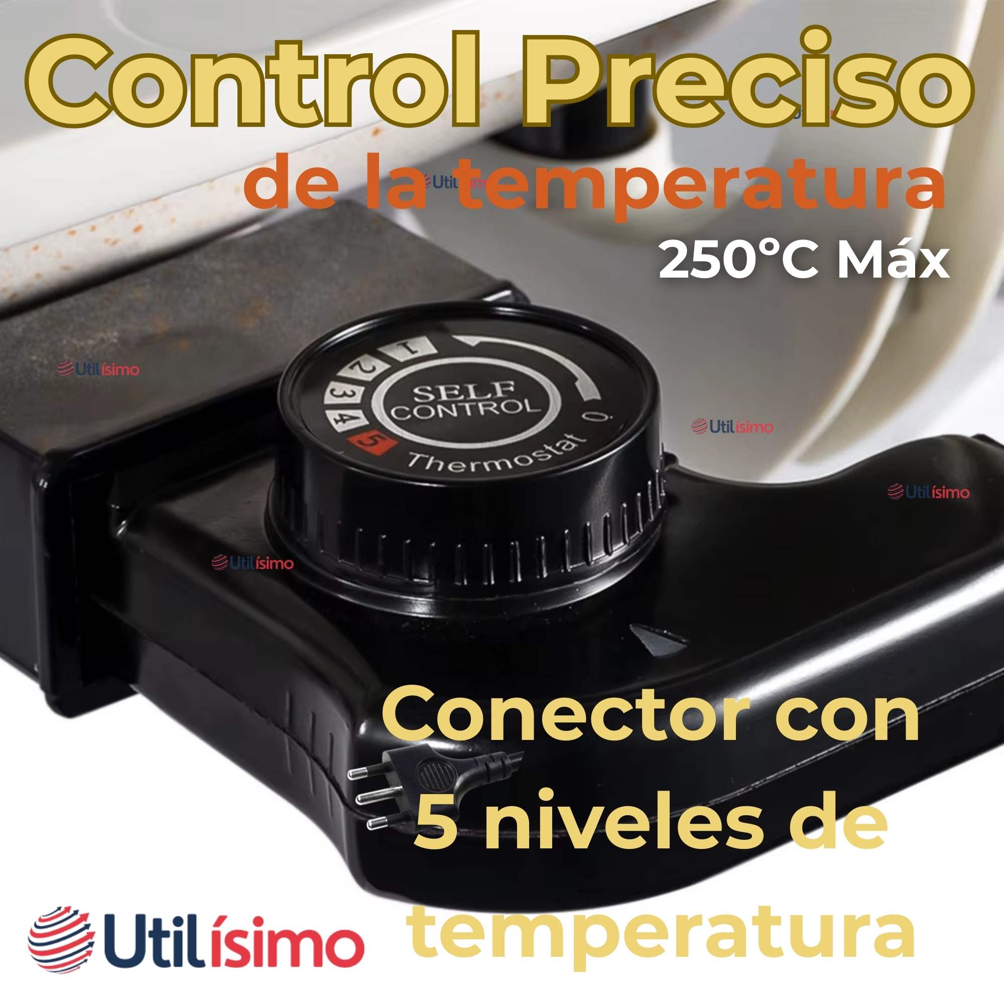 SARTEN ELÉCTRICO ANTIADHERENTE MULTIFUNCIONAL 5 LITROS 1200W DE POTENCIA - 7
