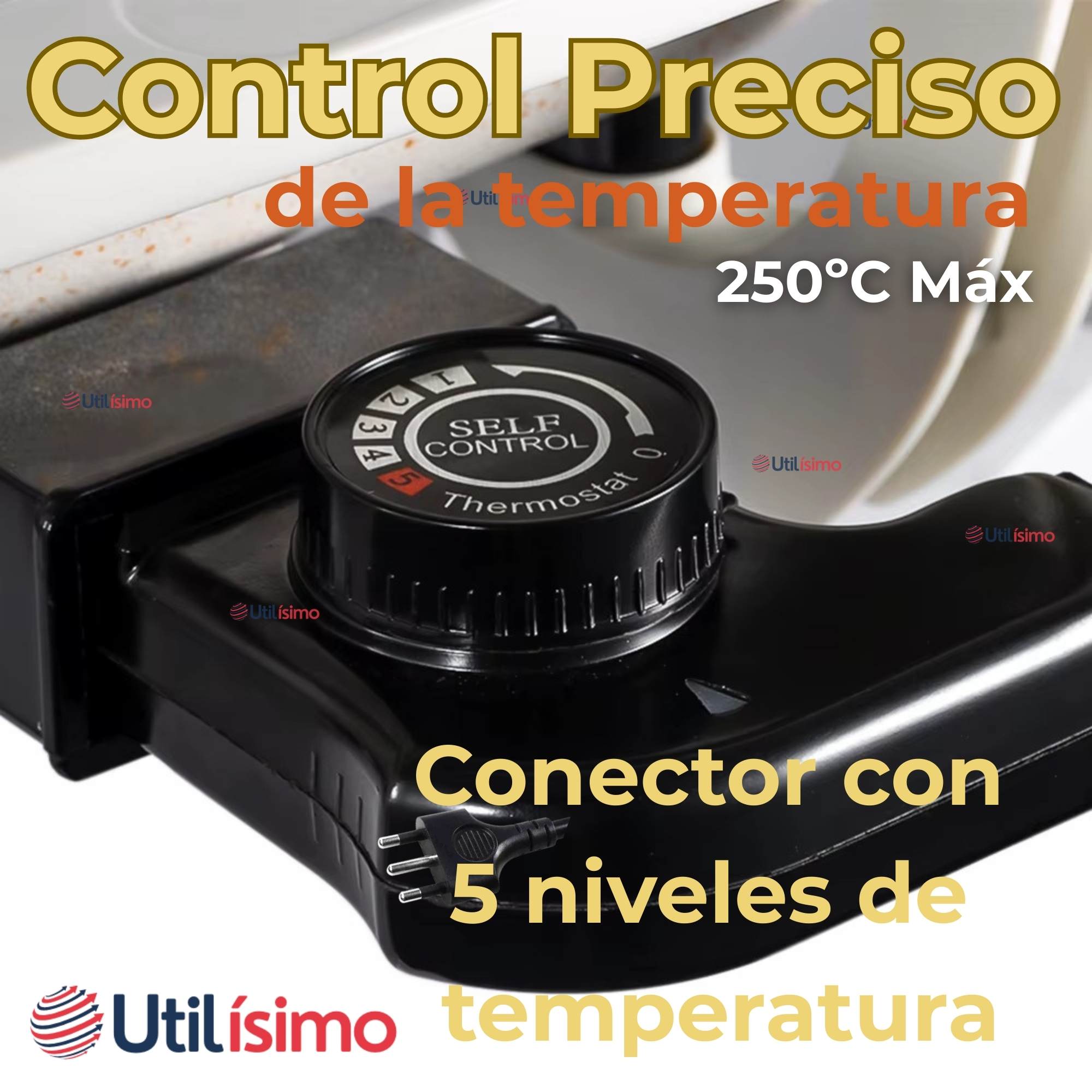 SARTEN ELÉCTRICO ANTIADHERENTE MULTIFUNCIONAL 5 LITROS 1200W DE POTENCIA - 7