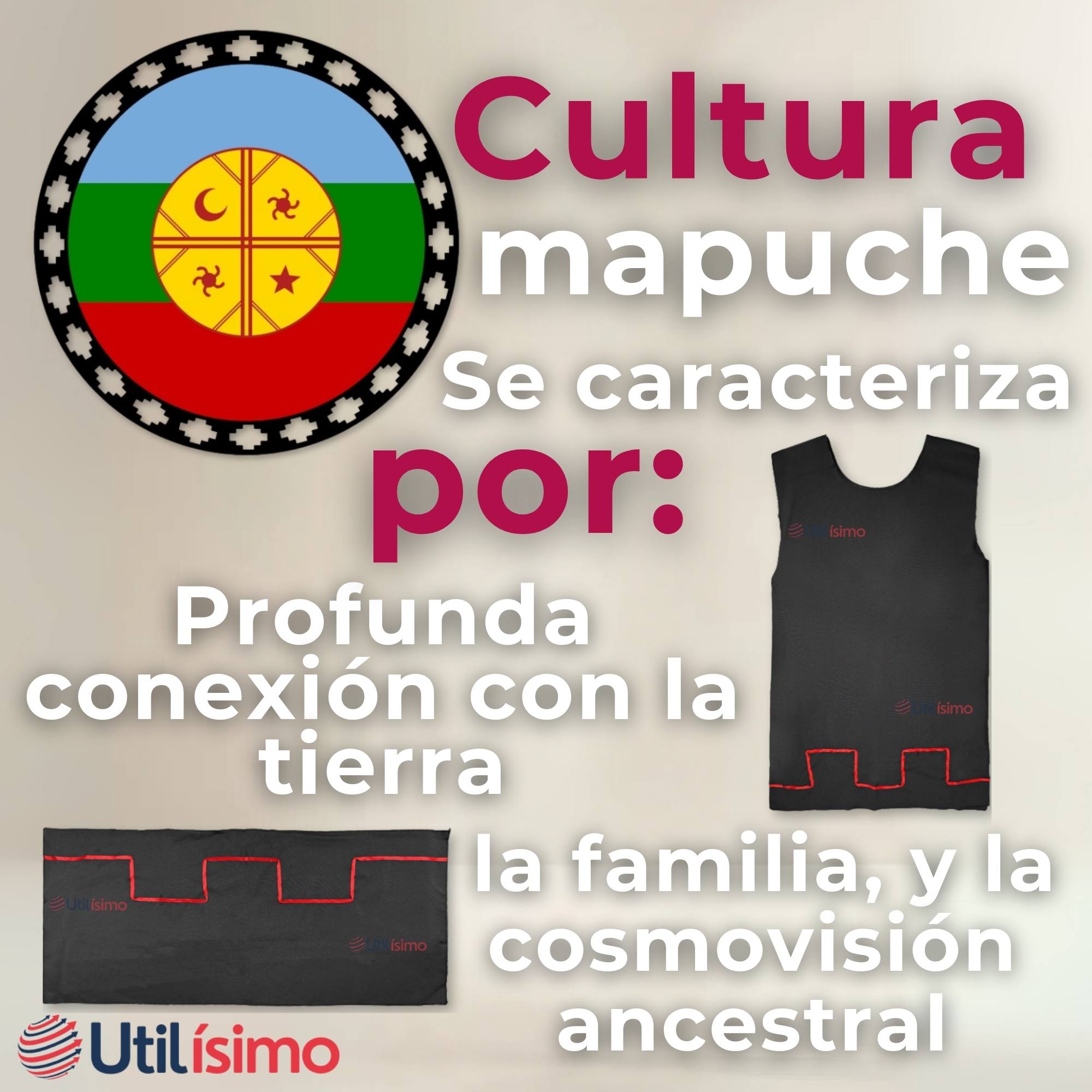 TRAJE VESTIDO MAPUCHE NIÑA 0 MESES HASTA TALLA S VESTIMENTA TIPICA - 11