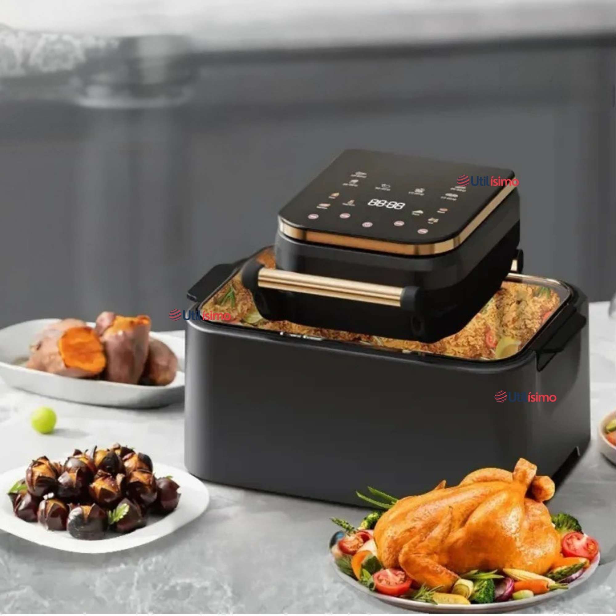 FREIDORA DE AIRE PANTALLA DIGITAL 12 LITROS 1700W AIR FRYER - 1