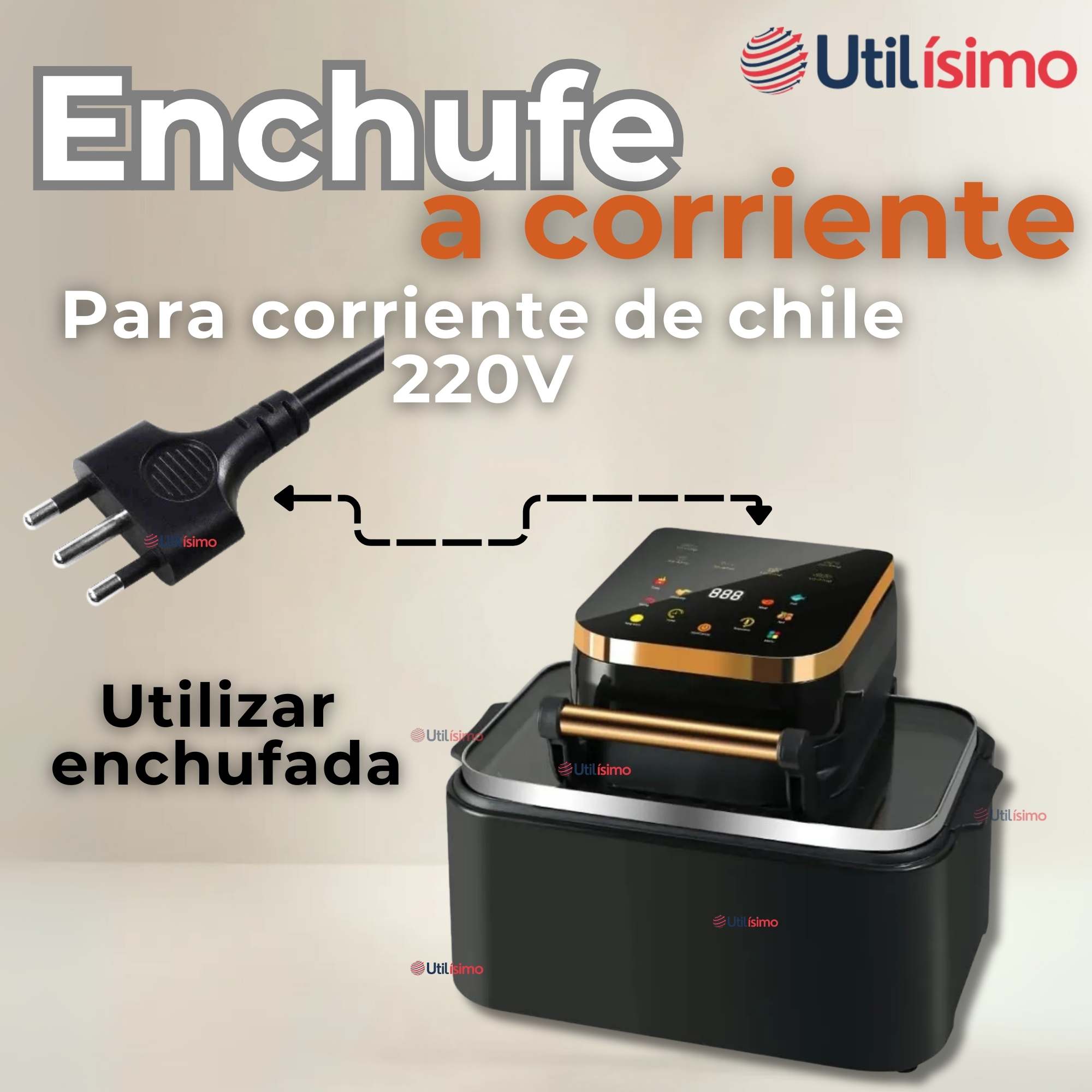 FREIDORA DE AIRE PANTALLA DIGITAL 12 LITROS 1700W AIR FRYER - 8