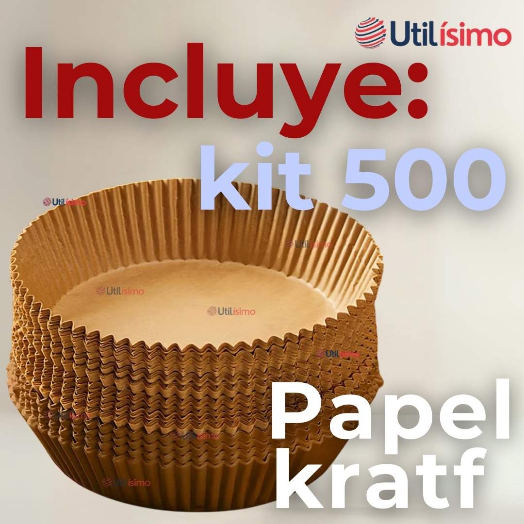 KIT DE 500 UNIDADES FORROS DESECHABLES ANTIADHERENTES PAPEL PARA FREIDORA DE AIRE - 2
