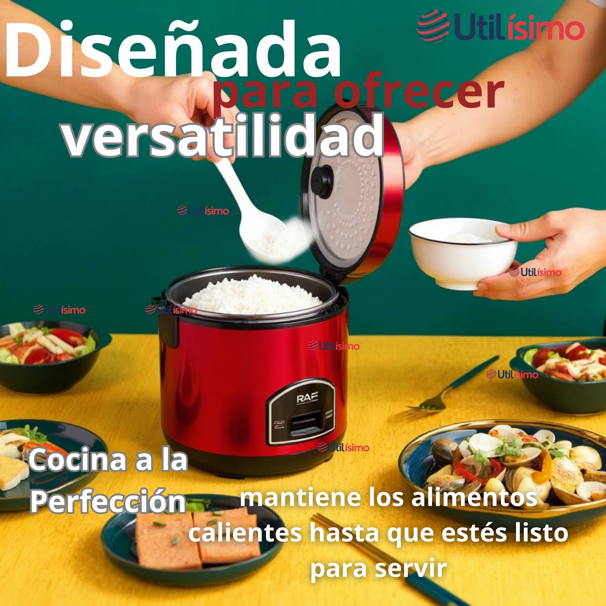 OLLA ARROCERA MULTIFUNCIONAL ELÉCTRICA 5 LITROS 900W DE POTENCIA - 5