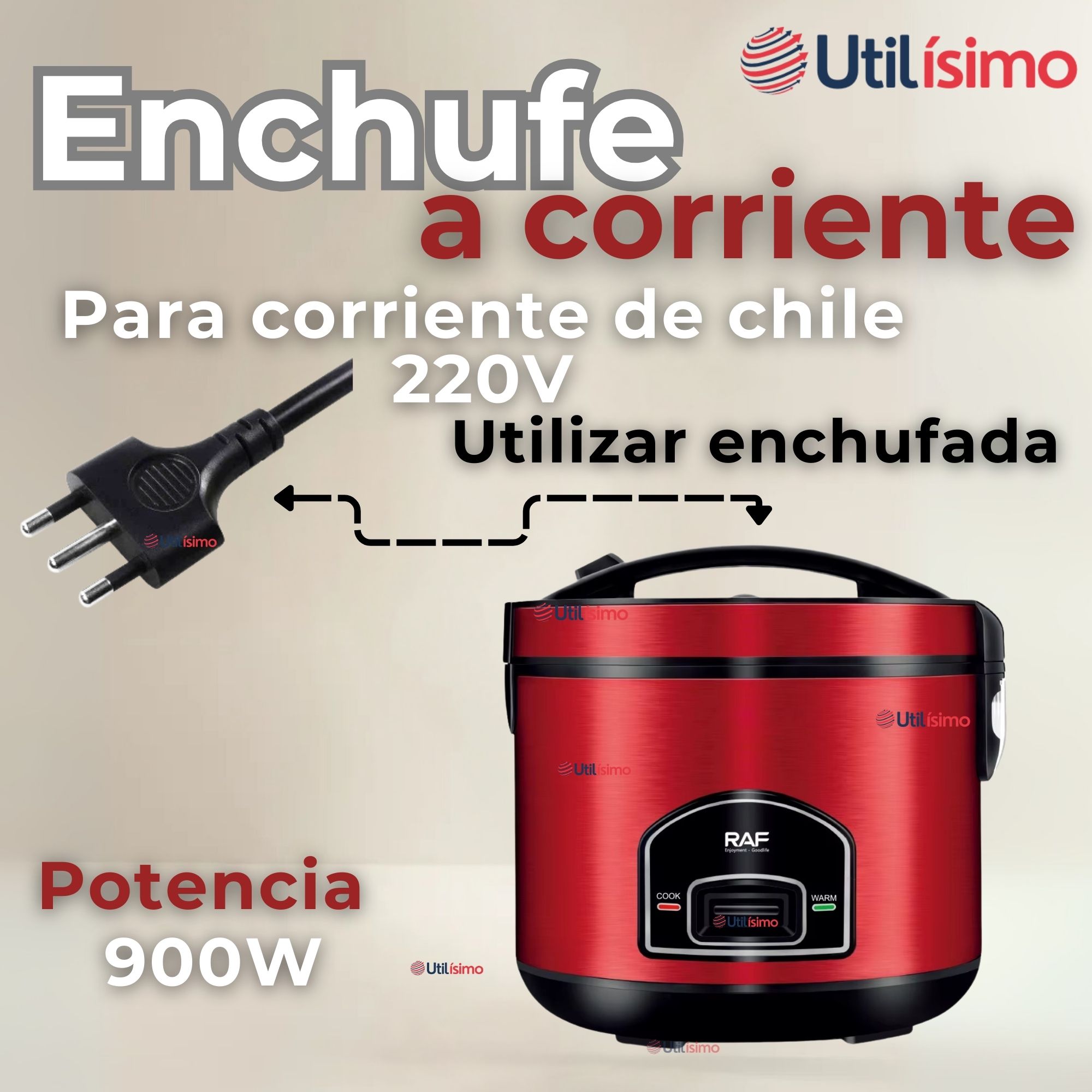 OLLA ARROCERA MULTIFUNCIONAL ELÉCTRICA 5 LITROS 900W DE POTENCIA - 8