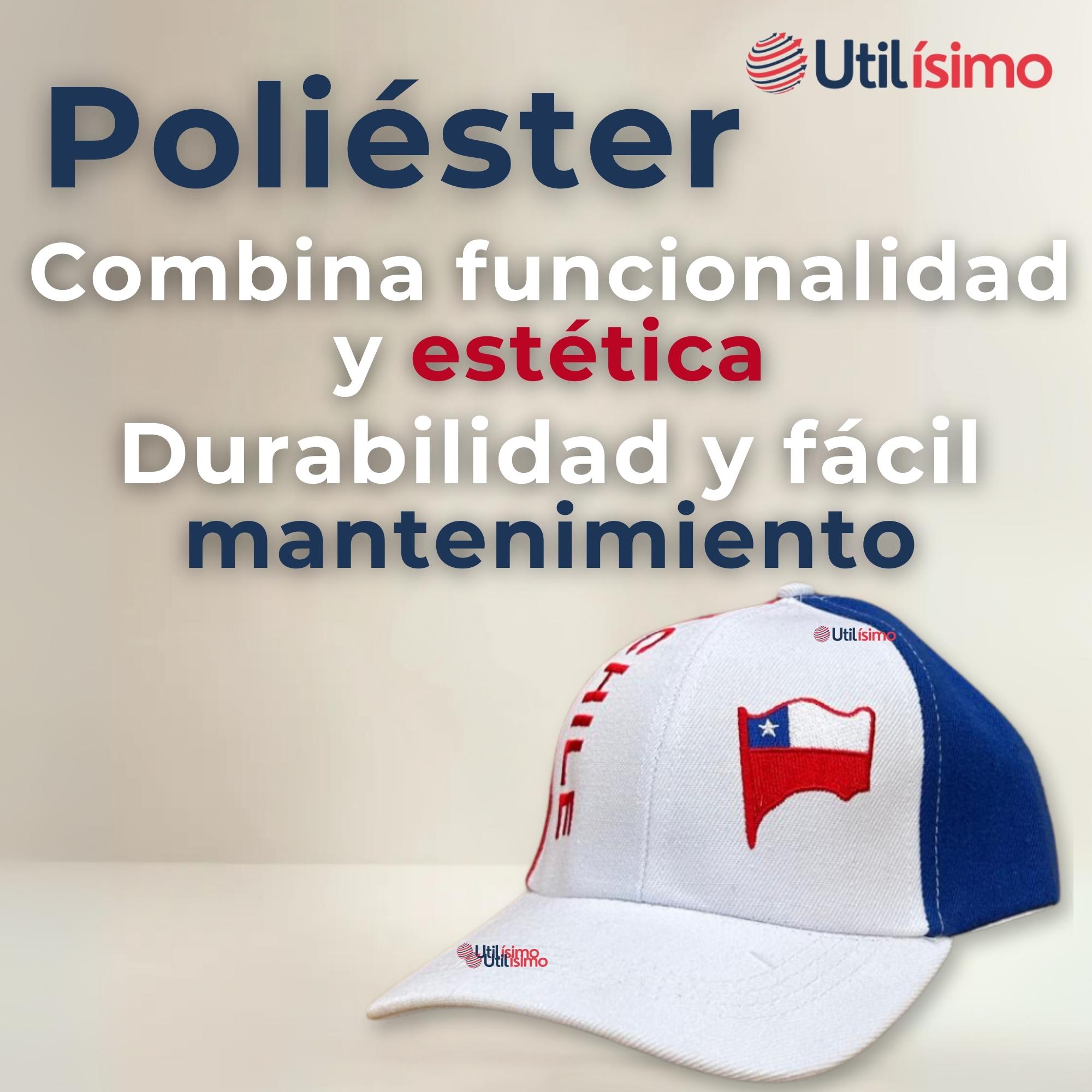 GORRO JOCKEY TALLA UNICA ALTA CALIDAD POLIE STER ESTAMPADO CHILENO - 9