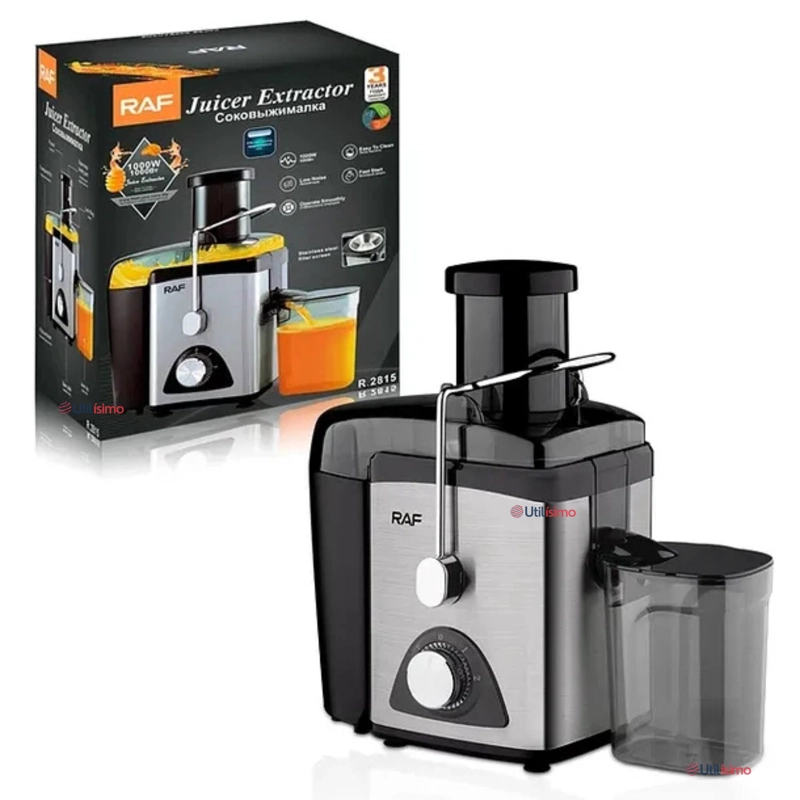 EXTRACTOR EXPRIMIDOR DE JUGOS ELE CTRICO 1000W DE POTENCIA FRUTAS Y VERDURAS - 1