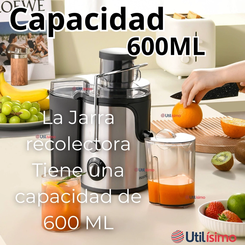 EXTRACTOR EXPRIMIDOR DE JUGOS ELE CTRICO 1000W DE POTENCIA FRUTAS Y VERDURAS - 11