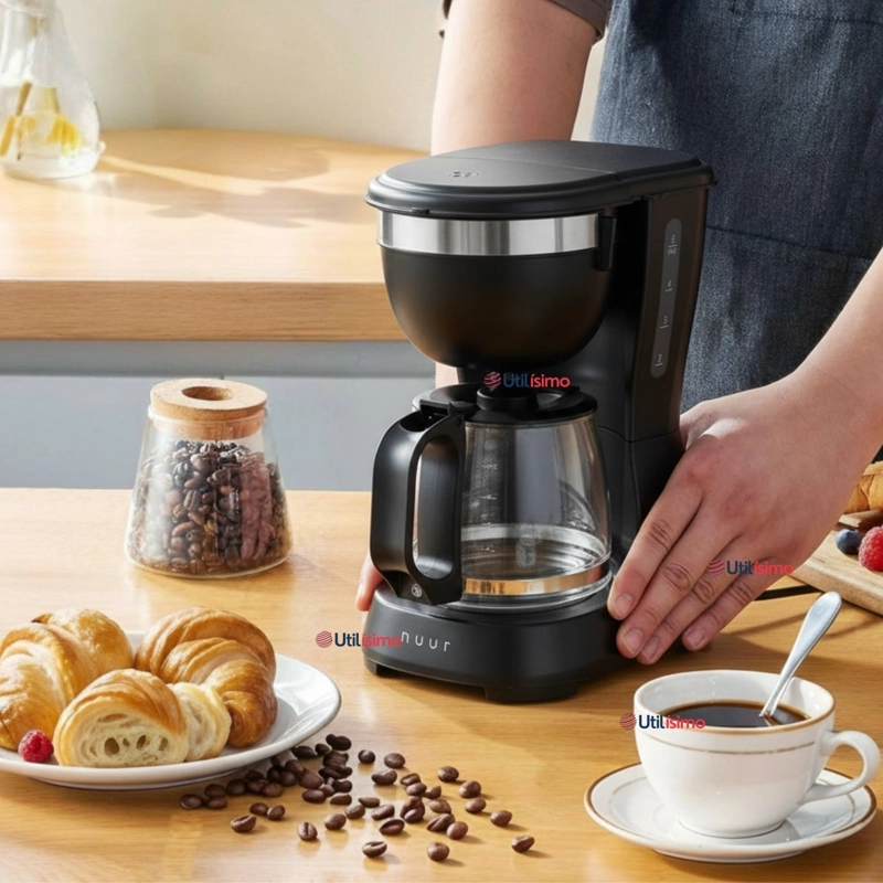 CAFETERA ELE CTRICA 6 TAZAS 600W DE POTENCIA CON FILTRO REUTILIZABLE - 1