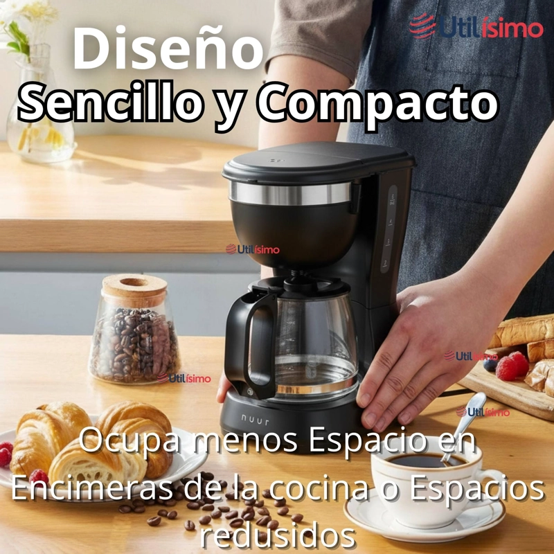 CAFETERA ELE CTRICA 6 TAZAS 600W DE POTENCIA CON FILTRO REUTILIZABLE - 7