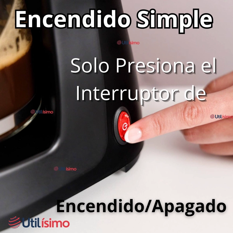 CAFETERA ELE CTRICA 6 TAZAS 600W DE POTENCIA CON FILTRO REUTILIZABLE - 11