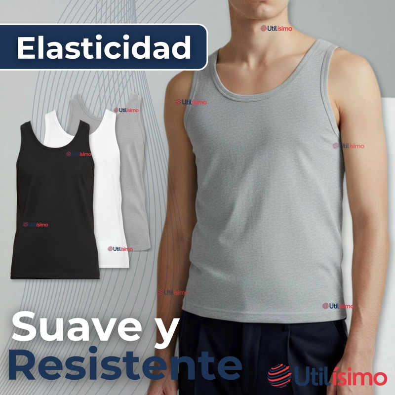 CAMISETA SIN MANGA BASICA SUAVE 100% ALGODON COLORES SURTIDOS NIÑO - 9