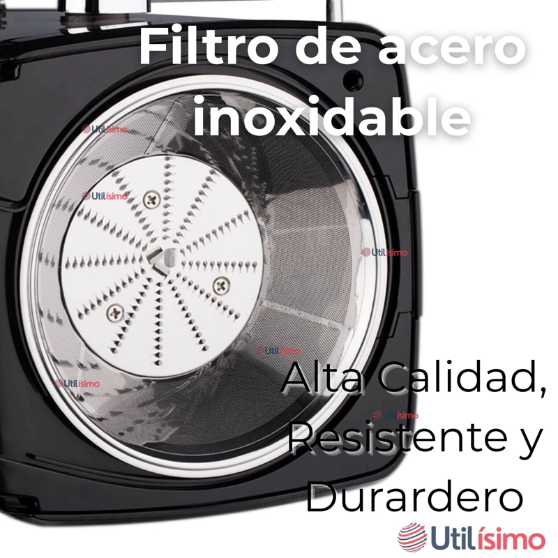 EXTRACTOR EXPRIMIDOR DE JUGOS ELE CTRICO 800W DE POTENCIA FRUTAS Y VERDURAS - 10