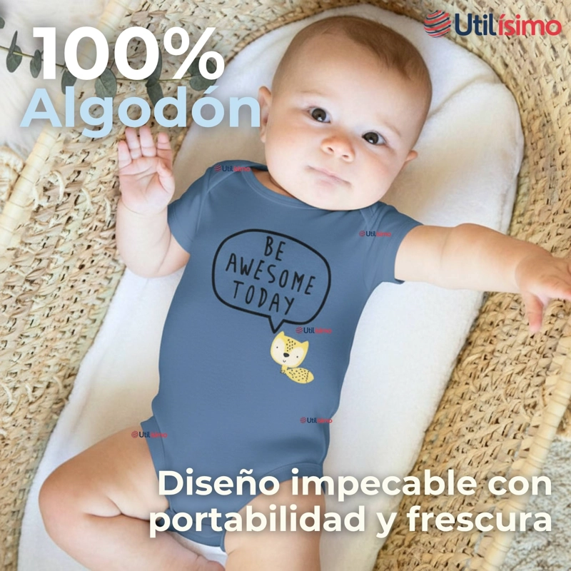 PACK 5 BODYS NIÑO MANGA CORTA TEDMIMAK 100% ALGODON BABY BE KIND - 5