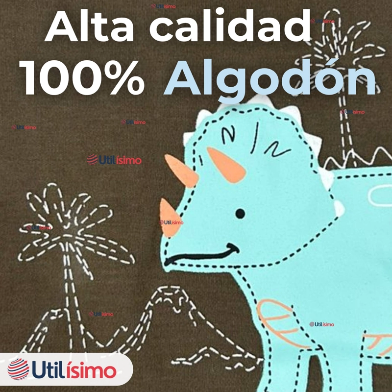 PACK 5 BODYS NIÑO MANGA CORTA TEDMIMAK 100% ALGODON MINI DINO SQUAD - 9