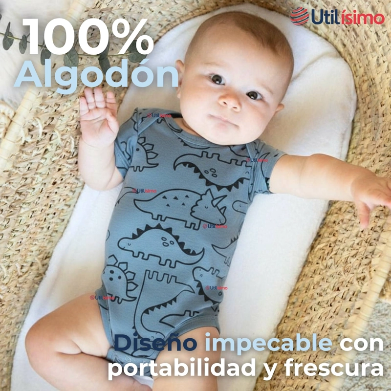 PACK 4 BODYS NIÑO MANGA CORTA TEDMIMAK 100% ALGODON READY FOR FUN - 5