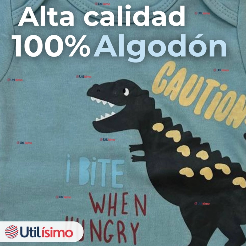 PACK 4 BODYS NIÑO MANGA CORTA TEDMIMAK 100% ALGODON READY FOR FUN - 11