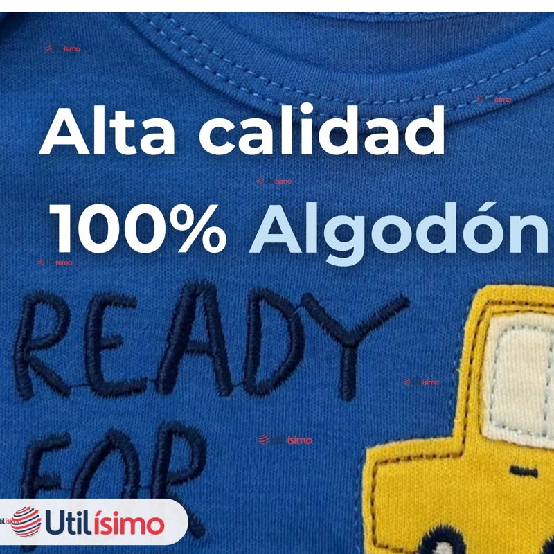 PACK 4 BODYS NIÑO MANGA CORTA TEDMIMAK 100% ALGODON READY FUN - 11