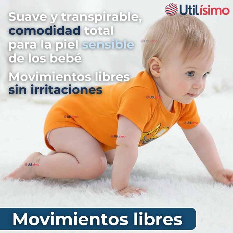 PACK 4 BODYS NIÑO MANGA CORTA TEDMIMAK 100% ALGODON BABY BUILDERS IN ACTION - 8