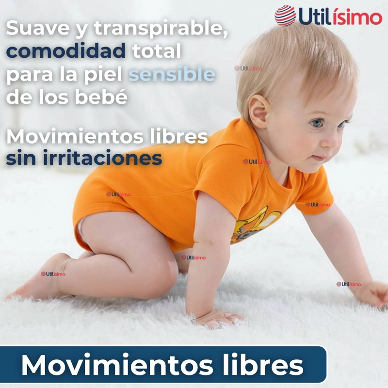 PACK 4 BODYS NIÑO MANGA CORTA TEDMIMAK 100% ALGODON BABY BUILDERS IN ACTION - 8