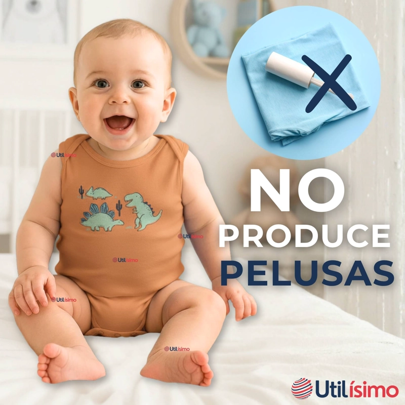 PACK 4 BODYS NIÑO SIN MANGA TEDMIMAK 100% ALGODON BABY DINO - 4