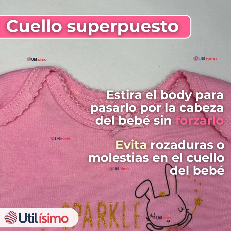 PACK 4 BODYS NIÑA MANGA CORTA TEDMIMAK 100% ALGODON SPARKLE LIKE A PRINCESS - 8