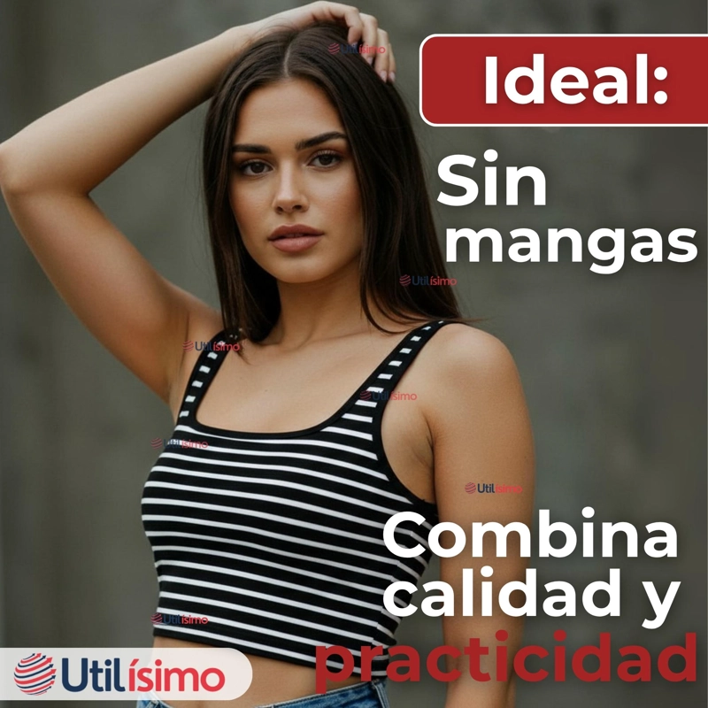 CAMISETA RAYAS 100% ALGODON BASICA LISA ELASTICA MUJER COLORES SURTIDOS - 6