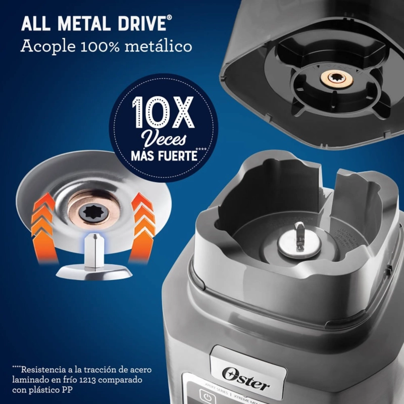 LICUADORA PROFESIONAL OSTER® XTREME MIX CON IBLEND Y MAX CRUSH CON TECNOLOGIA REVERSIBLE, VASO BLEND - 9