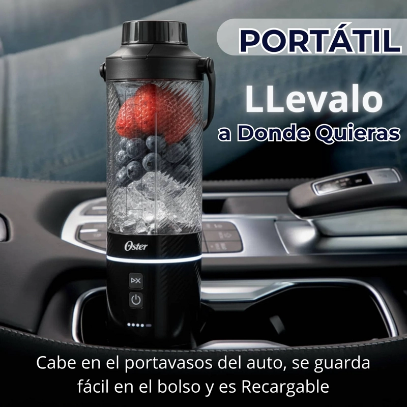 OSTER LICUADORA PORTATIL, GOMAX, 590 ML DE CAPACIDAD, PARA SMOOTHIES, NEGRO, BLSTGFP-B20-000 - 5