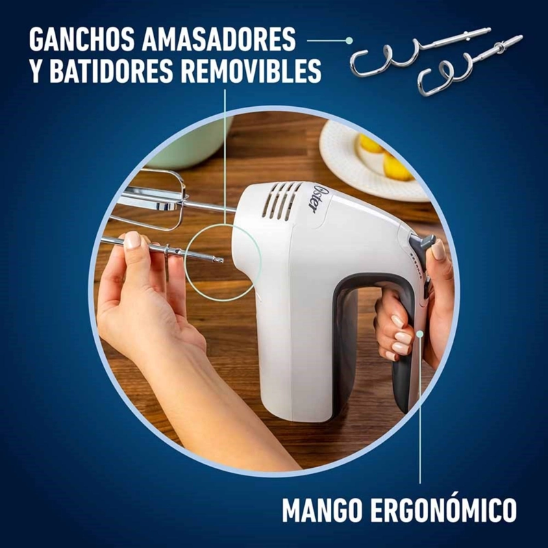 BATIDORA DE MANO OSTER® BLANCA 6 VELOCIDADES Y FUNCION TURBO FPSTHM3532 - 4