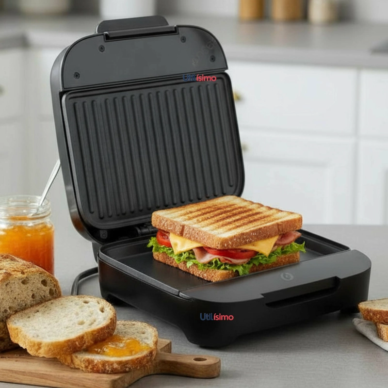 SANDWICHERA OSTER® COMPACTA CON PLATOS HONDOS CKSTSM400 - 1