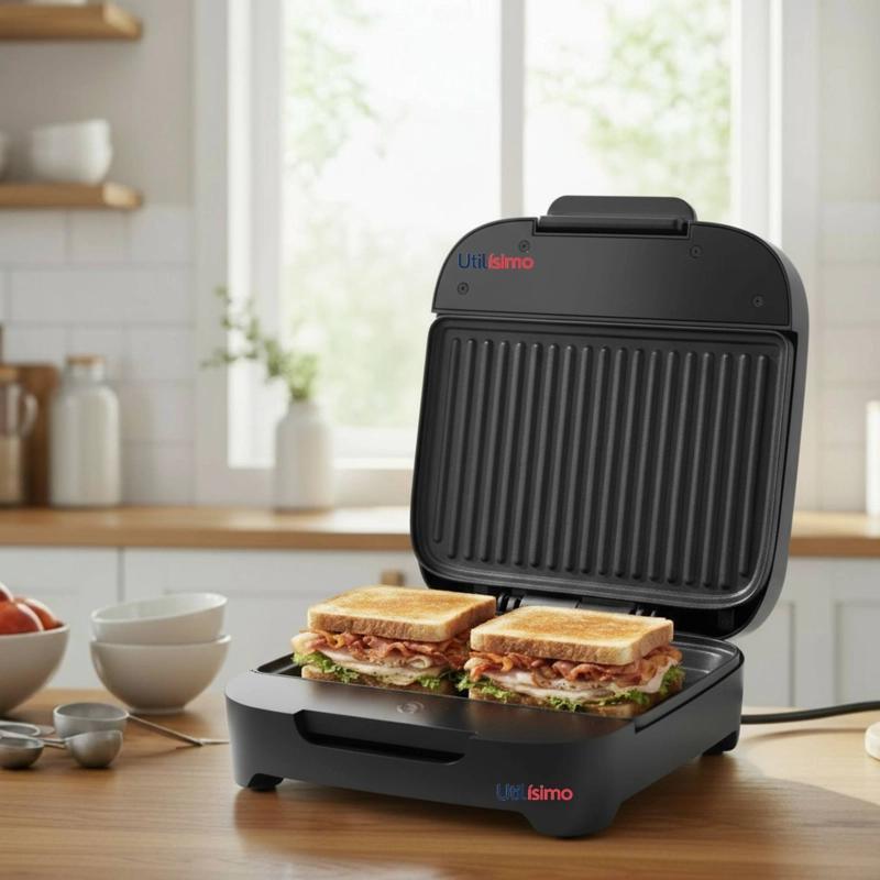 SANDWICHERA OSTER® COMPACTA CON PLATOS HONDOS CKSTSM400 - 1