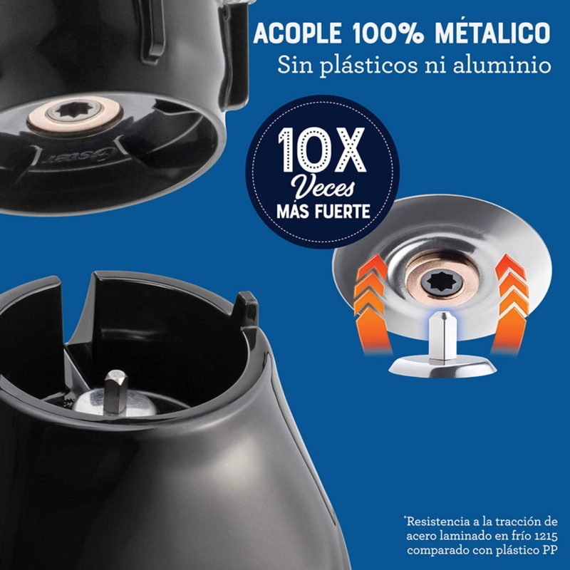 LICUADORA OSTER® 2 VELOCIDADES MAS PULSO Y VASO DE VIDRIO BLSTKAGBPB - 8
