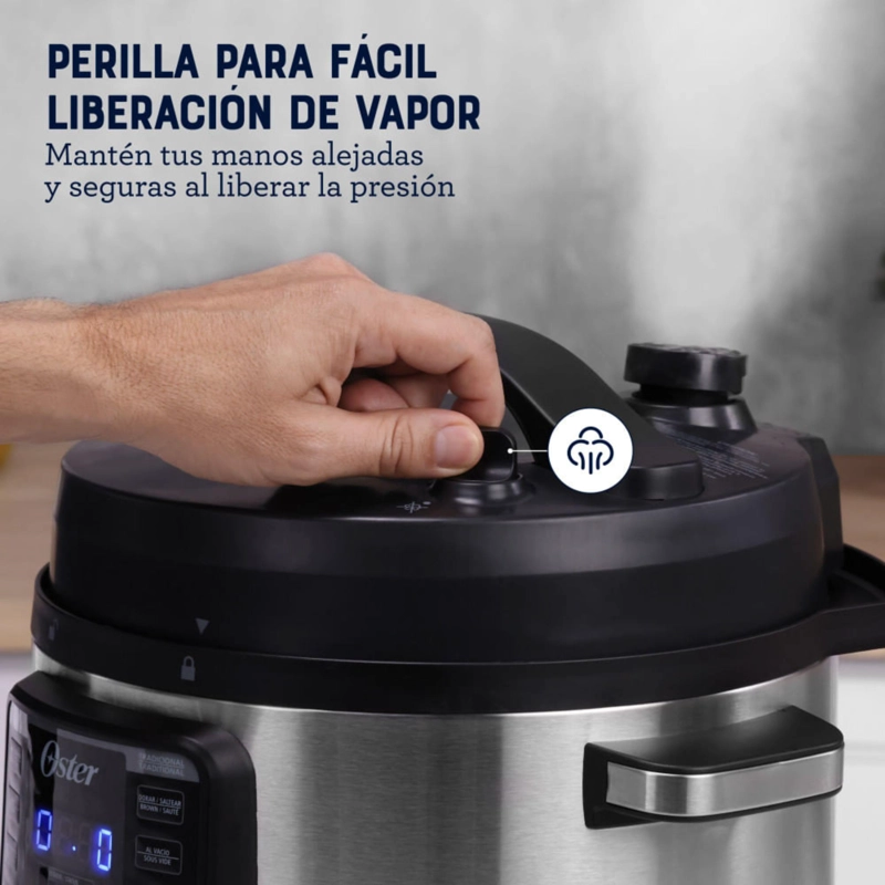 OSTER MULTIOLLA, TURBO, 7.5 L DE CAPACIDAD, CON 14 FUNCIONES RECUBRIMIENTO OSTER DI - 8