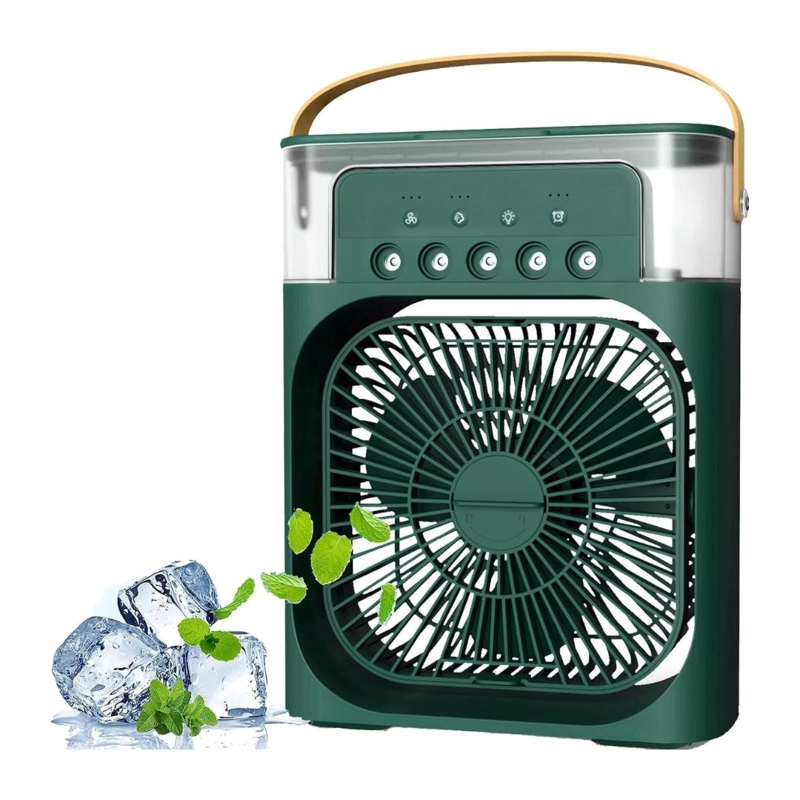 CLIMATIZADOR PORTATIL FRIO 4 EN 1 VENTILADOR HUMIFICADOR ENFRIADOR LAMPARA LED 220V USB - 9