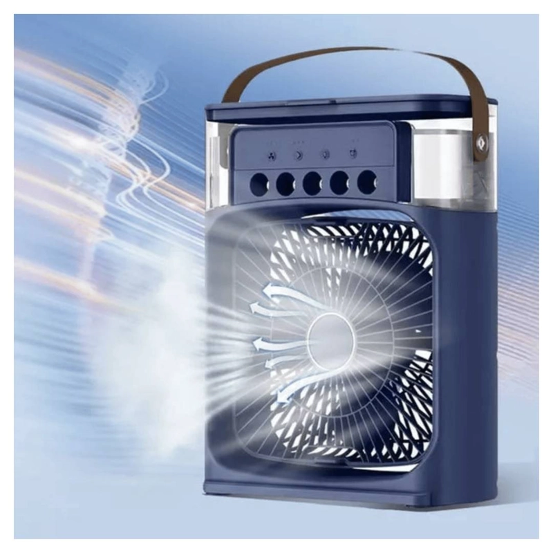 CLIMATIZADOR PORTATIL FRIO 4 EN 1 VENTILADOR HUMIFICADOR ENFRIADOR LAMPARA LED 220V USB - 3