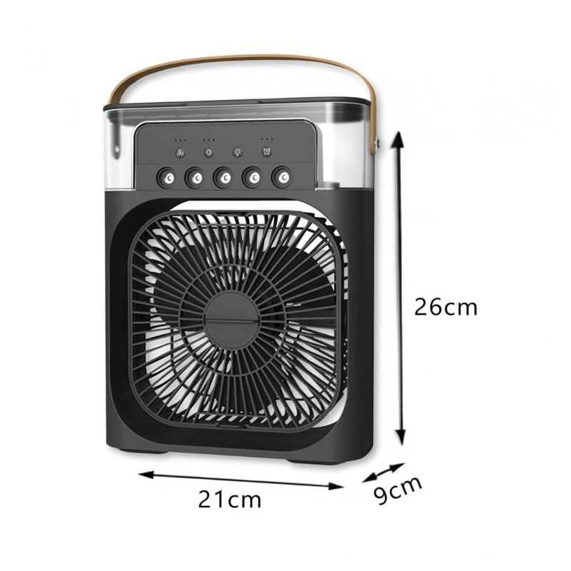 CLIMATIZADOR PORTATIL FRIO 4 EN 1 VENTILADOR HUMIFICADOR ENFRIADOR LAMPARA LED 220V USB - 5