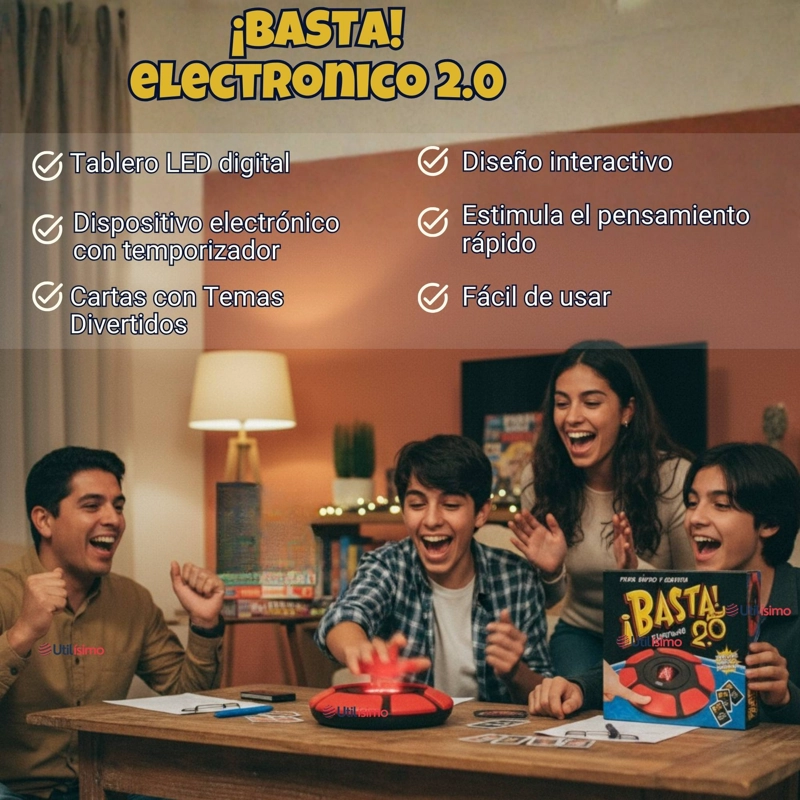 BASTA ELECTRONICO 2.0 JUEGO DE MESA PIENSA RAPIDO - 3