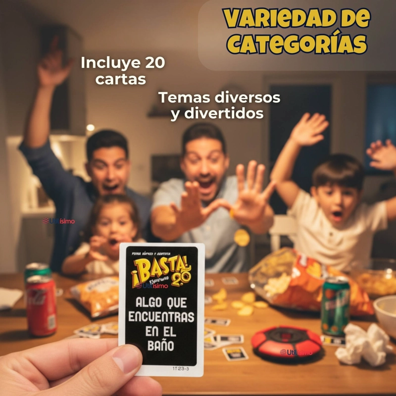 BASTA ELECTRONICO 2.0 JUEGO DE MESA PIENSA RAPIDO - 8