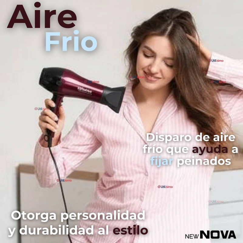 SECADOR DE PELO ALTA POTENCIA PROFESIONAL 5000W CABELLO PELUQUERIA ROJO - 11
