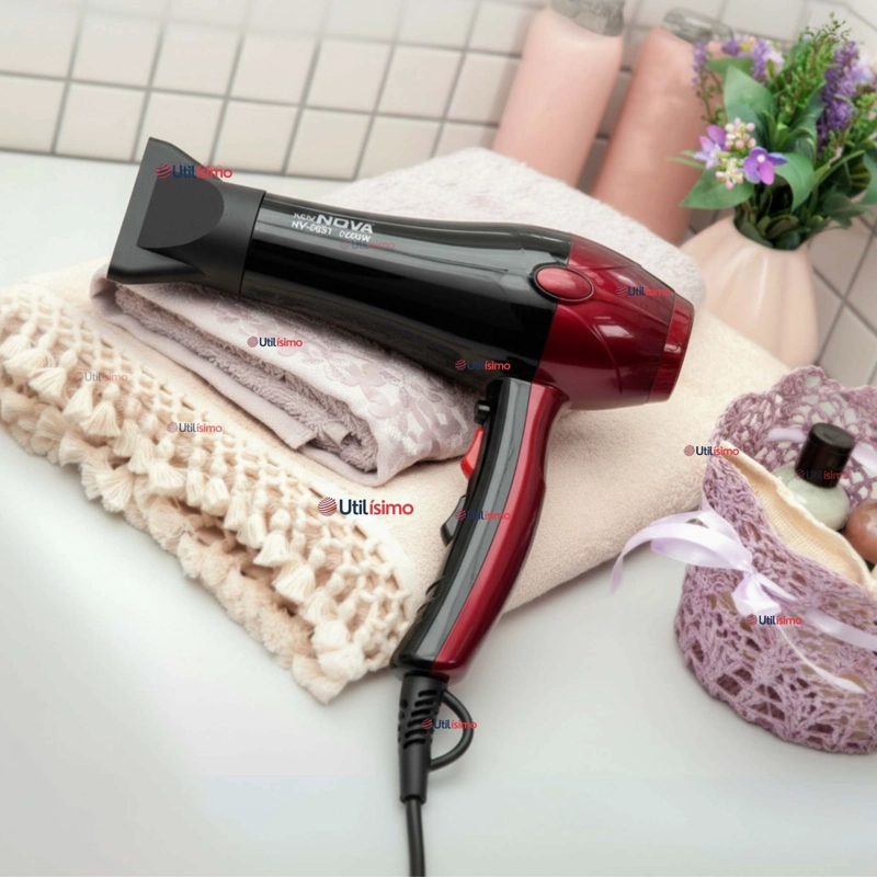 SECADOR DE PELO ALTA POTENCIA PROFESIONAL 5000W CABELLO PELUQUERIA ROJO - 1