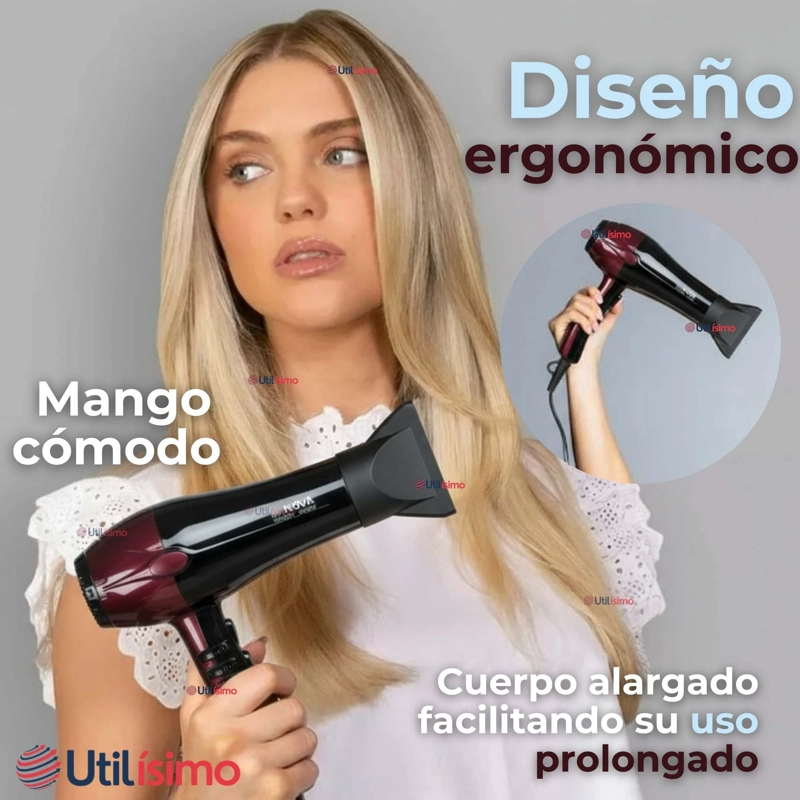 SECADOR DE PELO ALTA POTENCIA PROFESIONAL 5000W CABELLO PELUQUERIA ROJO - 7