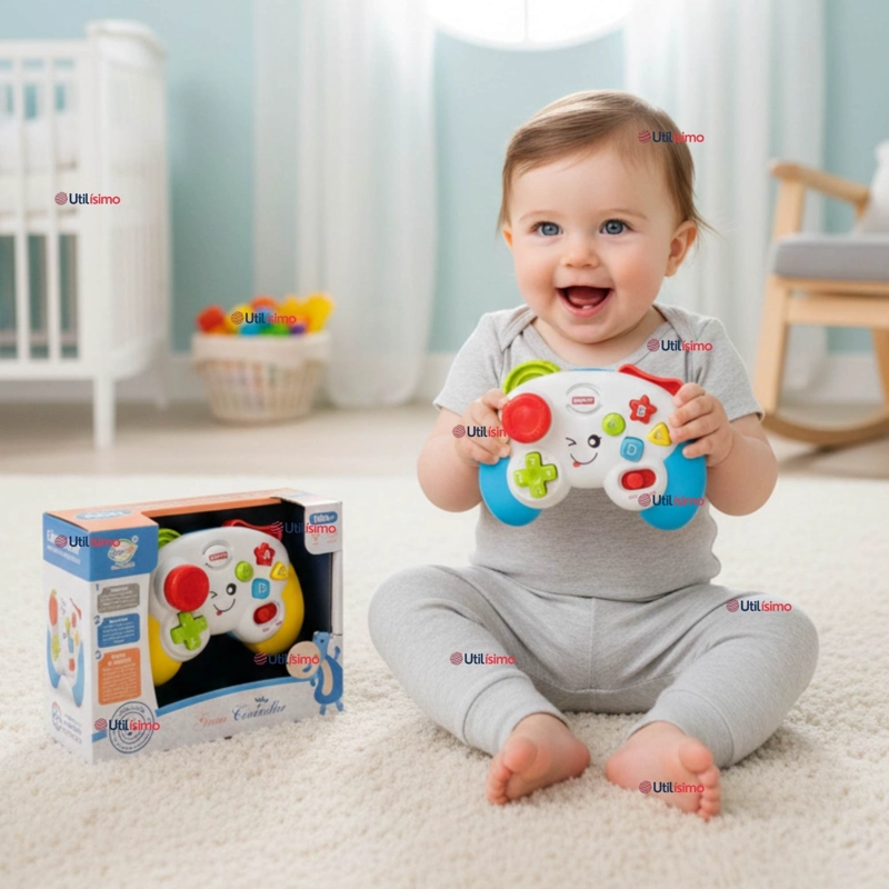 CONTROL MANDO INTERACTIVO MUSICA Y LUCES JUGUETE PARA NIÑOS COLORES SURTIDOS - 1