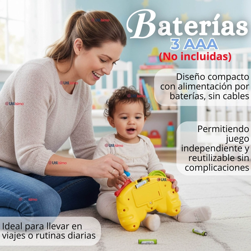 CONTROL MANDO INTERACTIVO MUSICA Y LUCES JUGUETE PARA NIÑOS COLORES SURTIDOS - 5