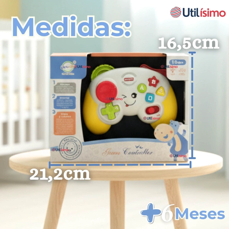 CONTROL MANDO INTERACTIVO MUSICA Y LUCES JUGUETE PARA NIÑOS COLORES SURTIDOS - 8